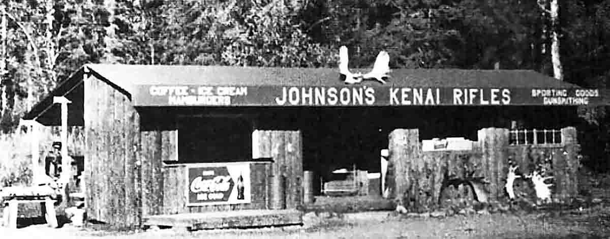 When testing rifles, Harold Johnson shot out of a rear window in his shop in Cooper Landing, Alaska.